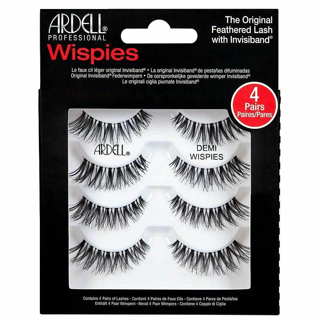 Ardell Demi Wispies False Eyelashes side view showing the lash band