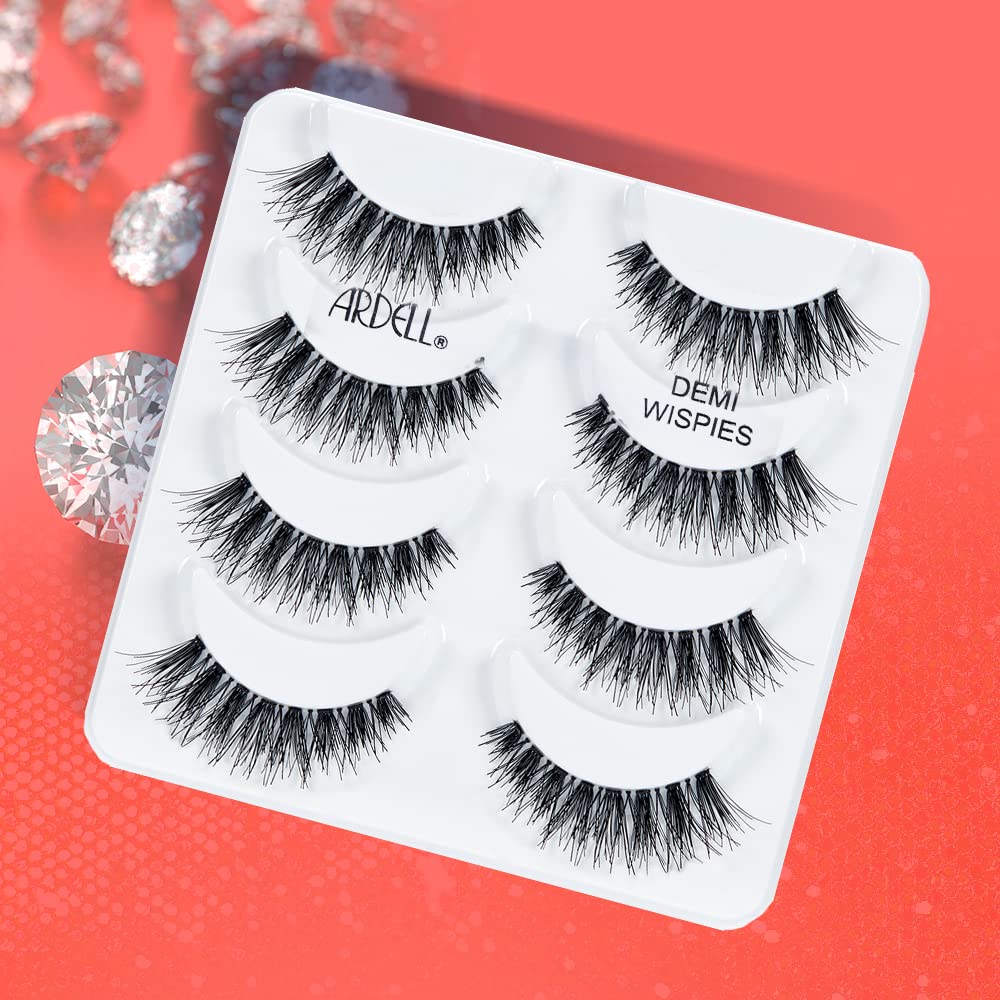 Ardell Demi Wispies Lashes in a beauty routine setting
