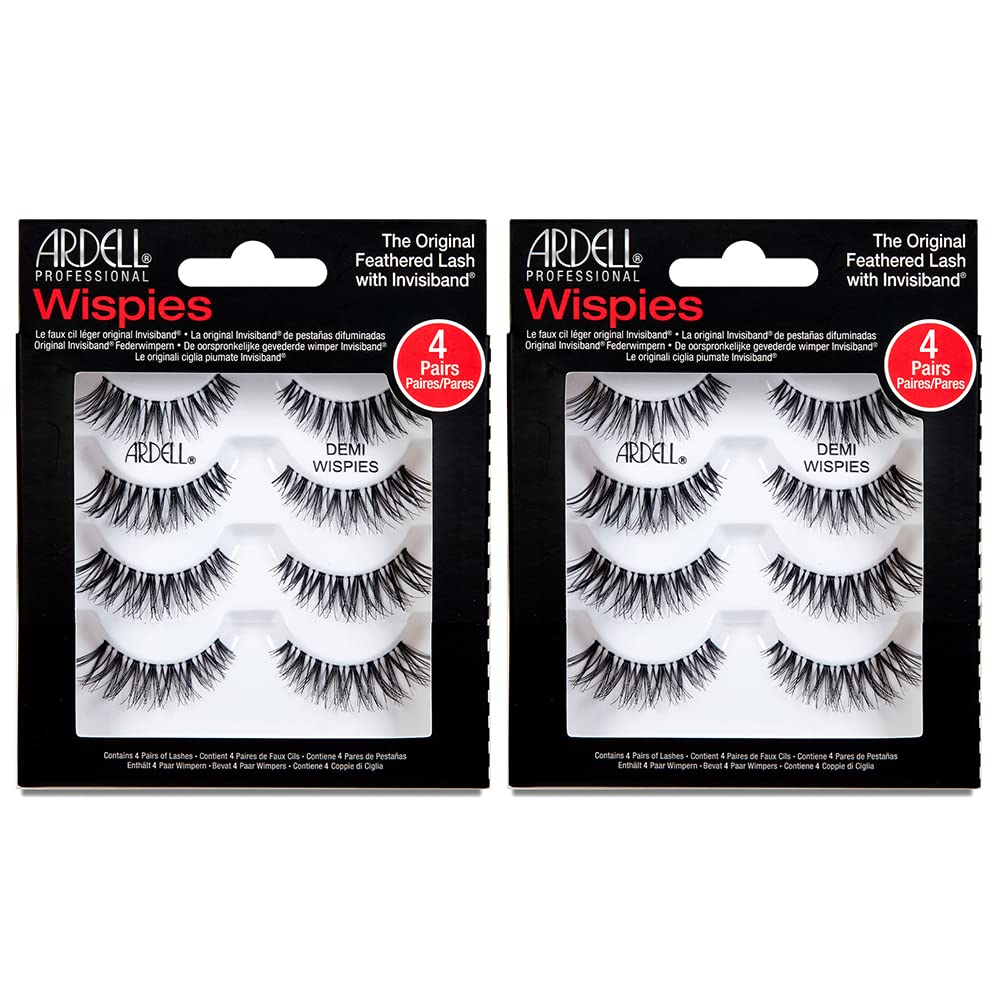 Ardell Demi Wispies Lashes pack front view with 8 pairs