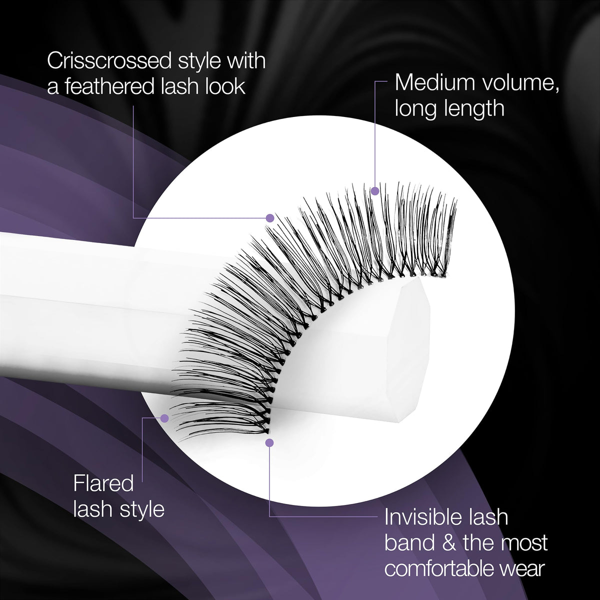 Ardell False Eyelashes Glamour 105 on model
