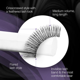 Ardell False Eyelashes Glamour 105 on model