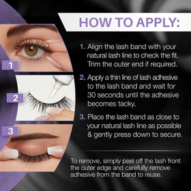Ardell False Eyelashes Glamour 105 side view