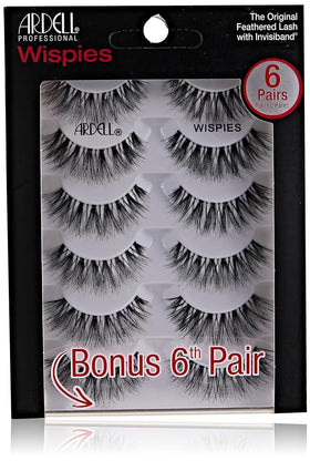 Ardell False Eyelashes Wispies Black front view of packaging