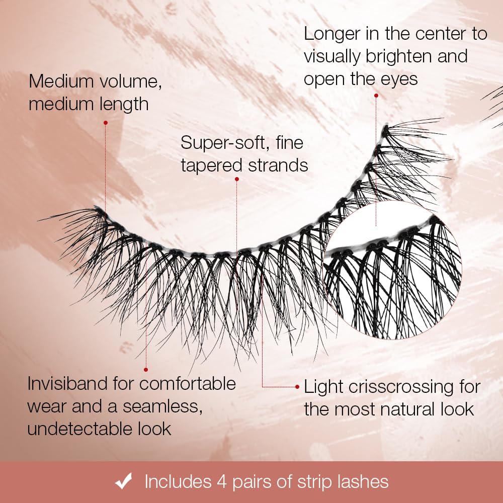 Ardell Naked Lashes 421 on model's eyes for natural look