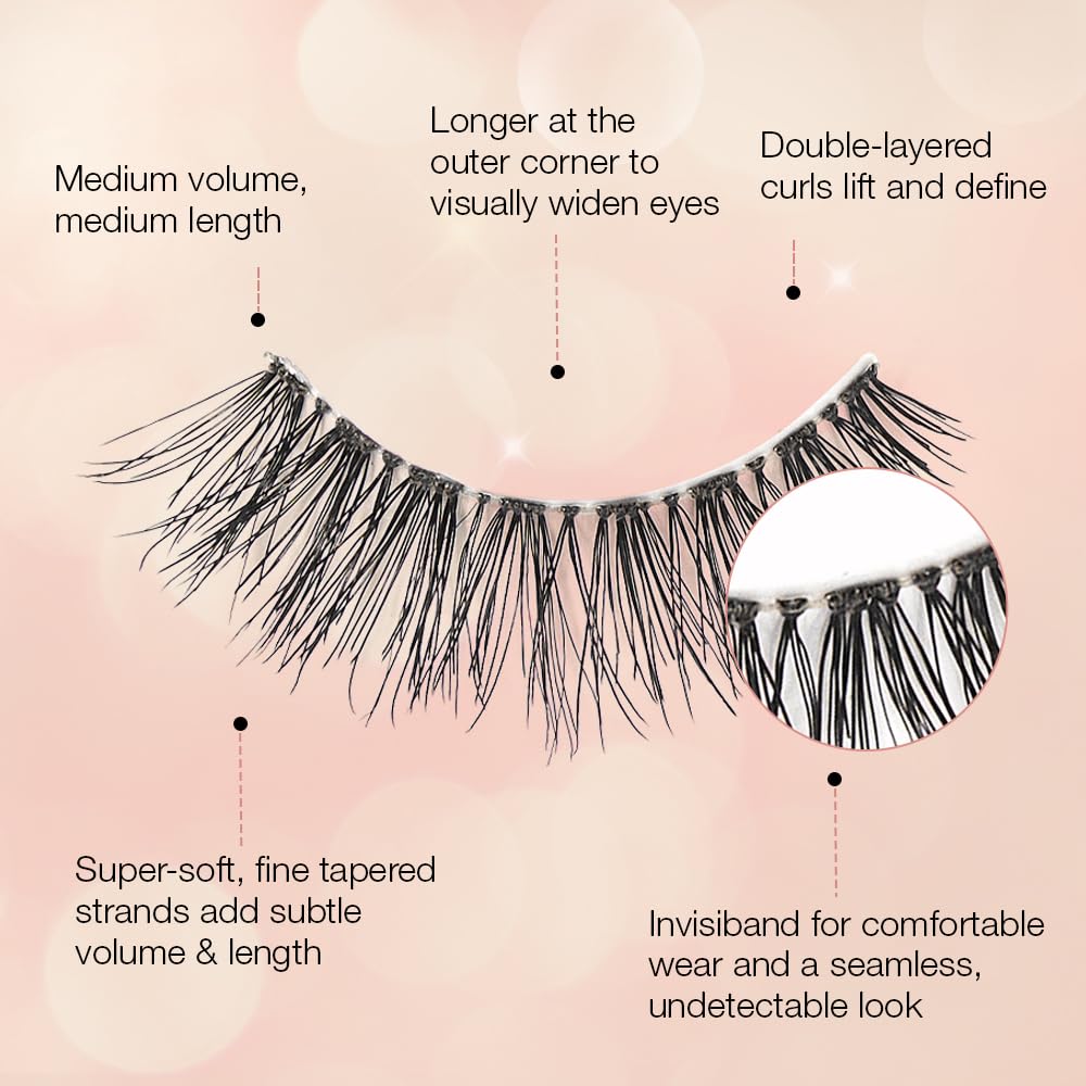 Ardell Naked Lashes 424 on model's eyes