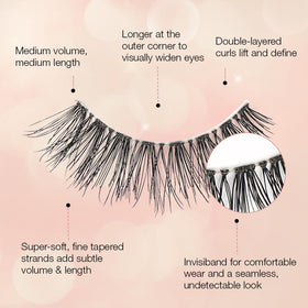 Ardell Naked Lashes 424 on model's eyes