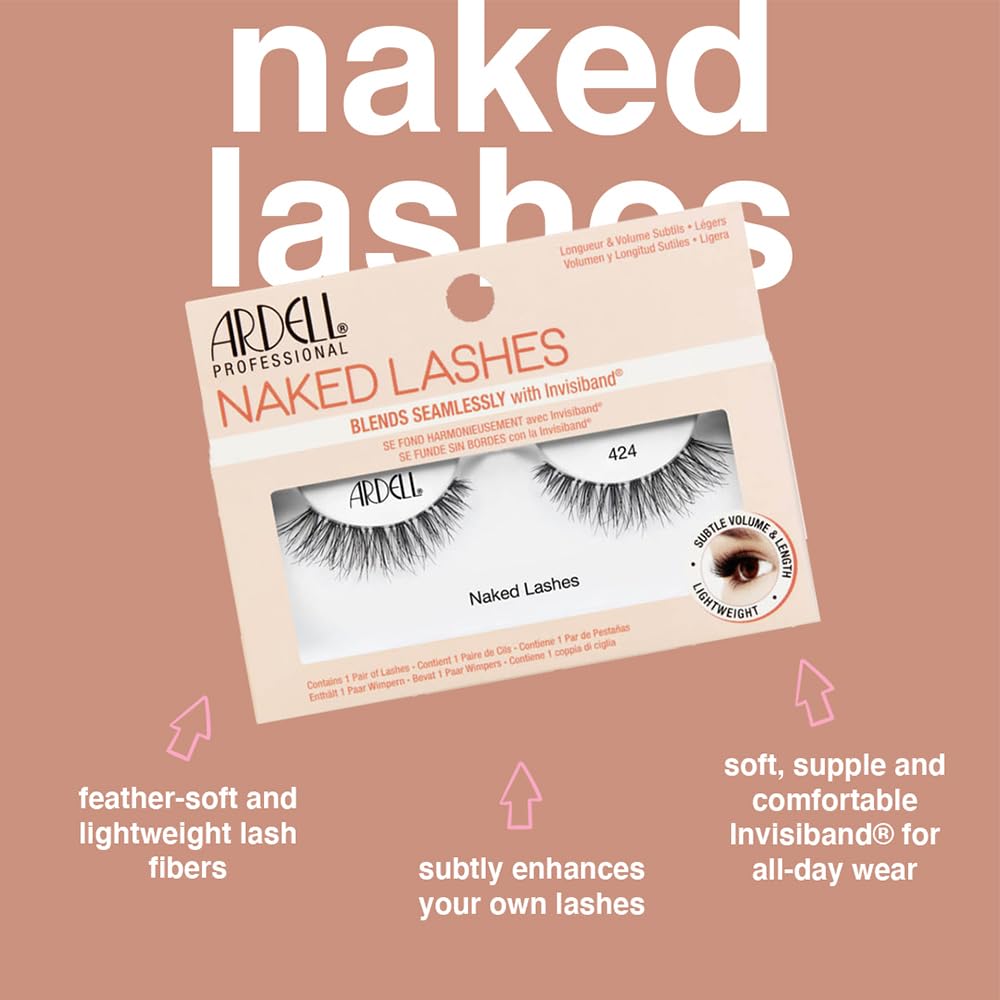 Ardell Naked Lashes 424 packaging back view