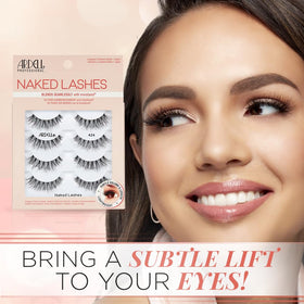 Ardell Naked Lashes 424 side view showing lash design