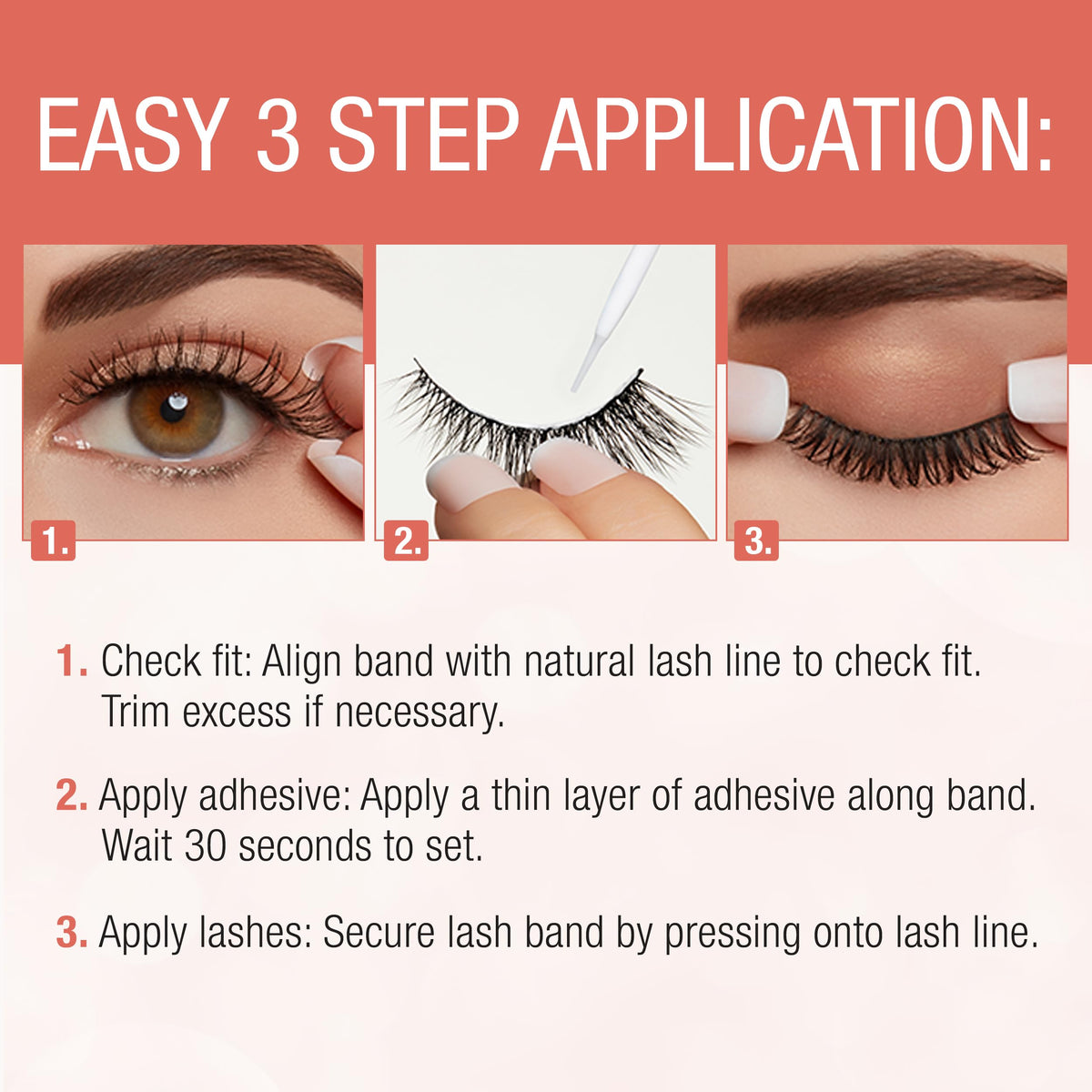 Ardell Naked Lashes 427 on model for natural appearance