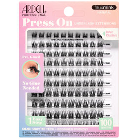 Ardell Press On Lashes Faux Mink Natural 100 ct front view