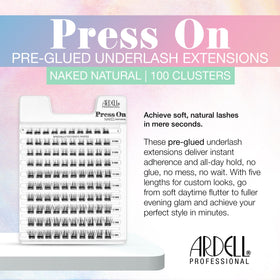 Ardell Press On Lashes Naked Natural in various lengths