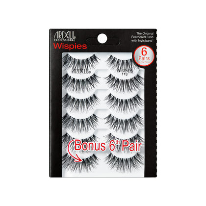 Ardell Wispies 113 natural look false eyelashes front view