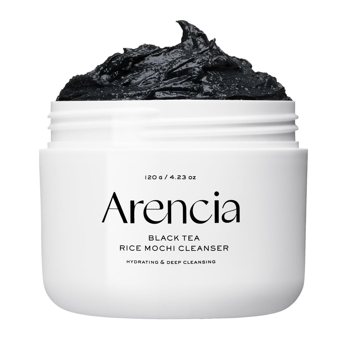 ARENCIA Black Tea Rice Mochi Face Cleanser front view 120g