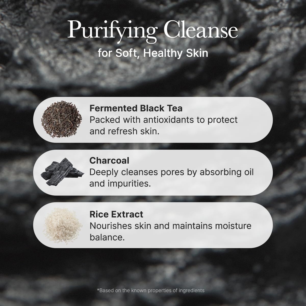 ARENCIA Black Tea Rice Mochi Face Cleanser in bathroom setting