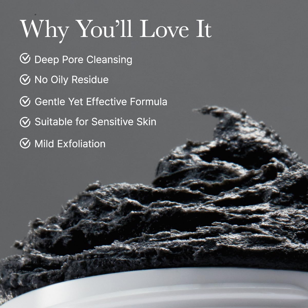 ARENCIA Black Tea Rice Mochi Face Cleanser side view showing packaging