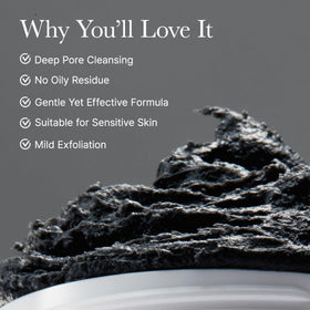 ARENCIA Black Tea Rice Mochi Face Cleanser side view showing packaging