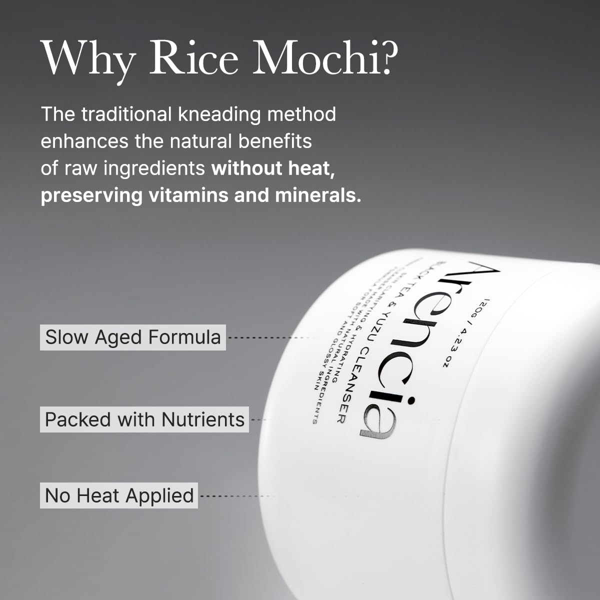 ARENCIA Black Tea Rice Mochi Face Cleanser with rice and tea leaves