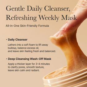 ARENCIA Calendula Rice Mochi Fresh Cleanser with natural extracts