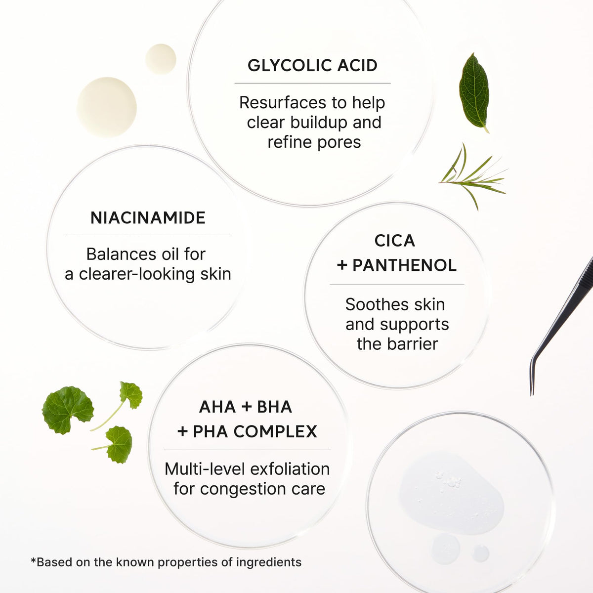 ARENCIA Eraser Shot Serum back view with ingredients