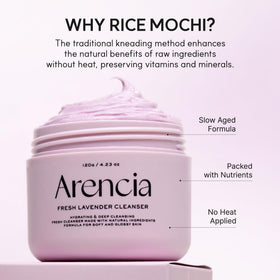 ARENCIA Fresh Lavender Rice Mochi Face Cleanser ingredients list