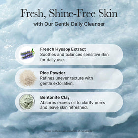 ARENCIA Hyssop Deep-Cleansing Face Scrub application on skin