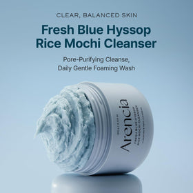 ARENCIA Hyssop Deep-Cleansing Face Scrub texture close-up
