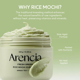 ARENCIA Korean Rice Mochi Face Cleanser application on skin