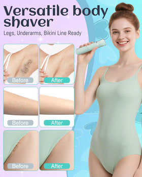 AREYZIN Bikini Trimmer in a lifestyle setting on a bathroom counter