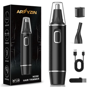 AREYZIN Nose Hair Trimmer front view in black