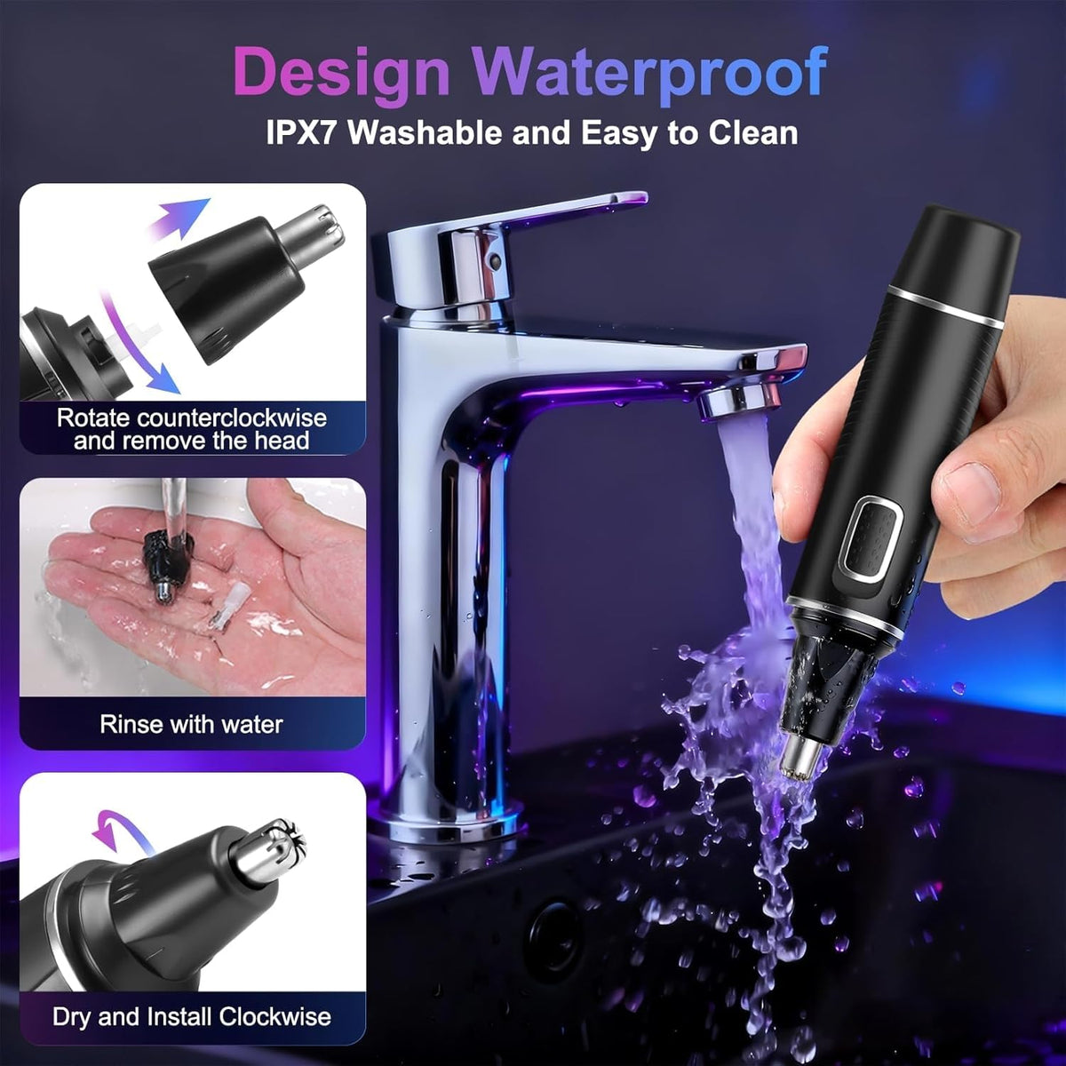 AREYZIN Nose Hair Trimmer in elegant packaging