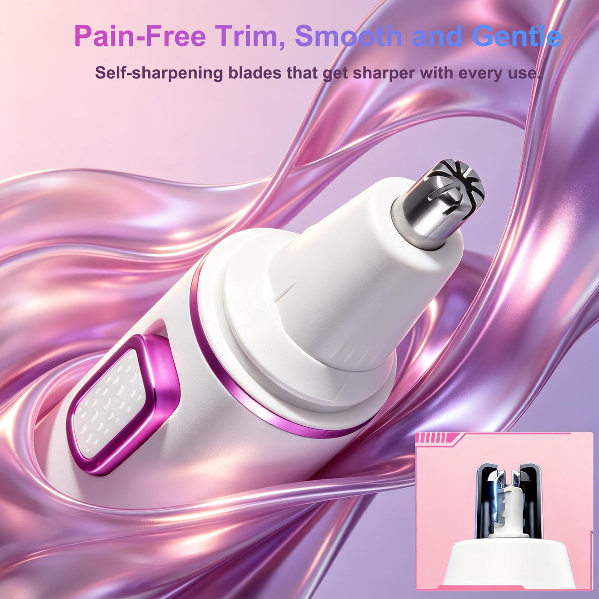 AREYZIN Nose Hair Trimmer in use for eyebrow grooming