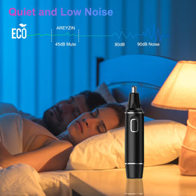 AREYZIN Nose Hair Trimmer in use on a model