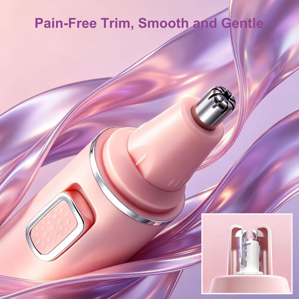 AREYZIN Nose Hair Trimmer with detachable cleaning head