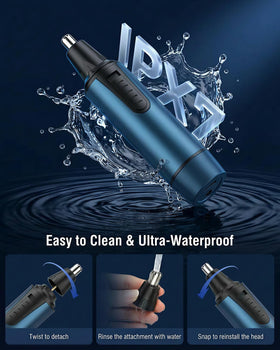 AREYZIN Nose Hair Trimmer with removable head for easy cleaning