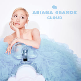 Ariana Grande Cloud Eau de Parfum bottle with lavender and pear