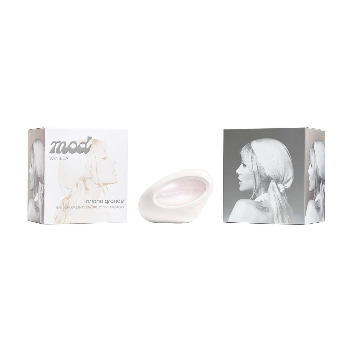 Ariana Grande MOD Vanilla Eau De Parfum bottle side view
