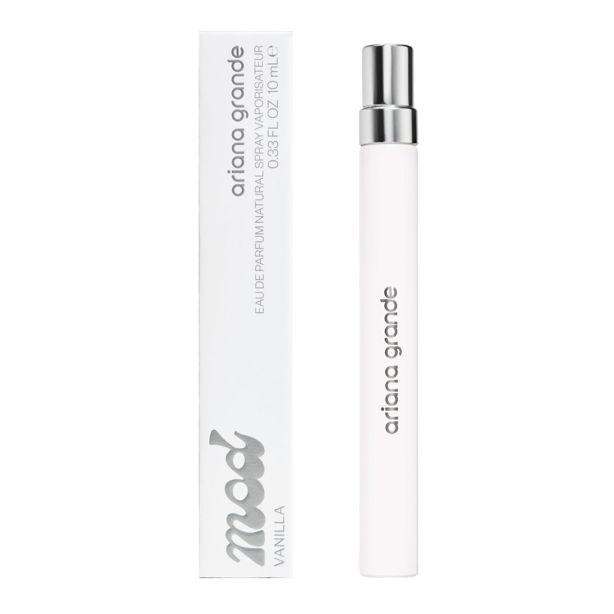 Ariana Grande MOD Vanilla Eau De Parfum packaging side view