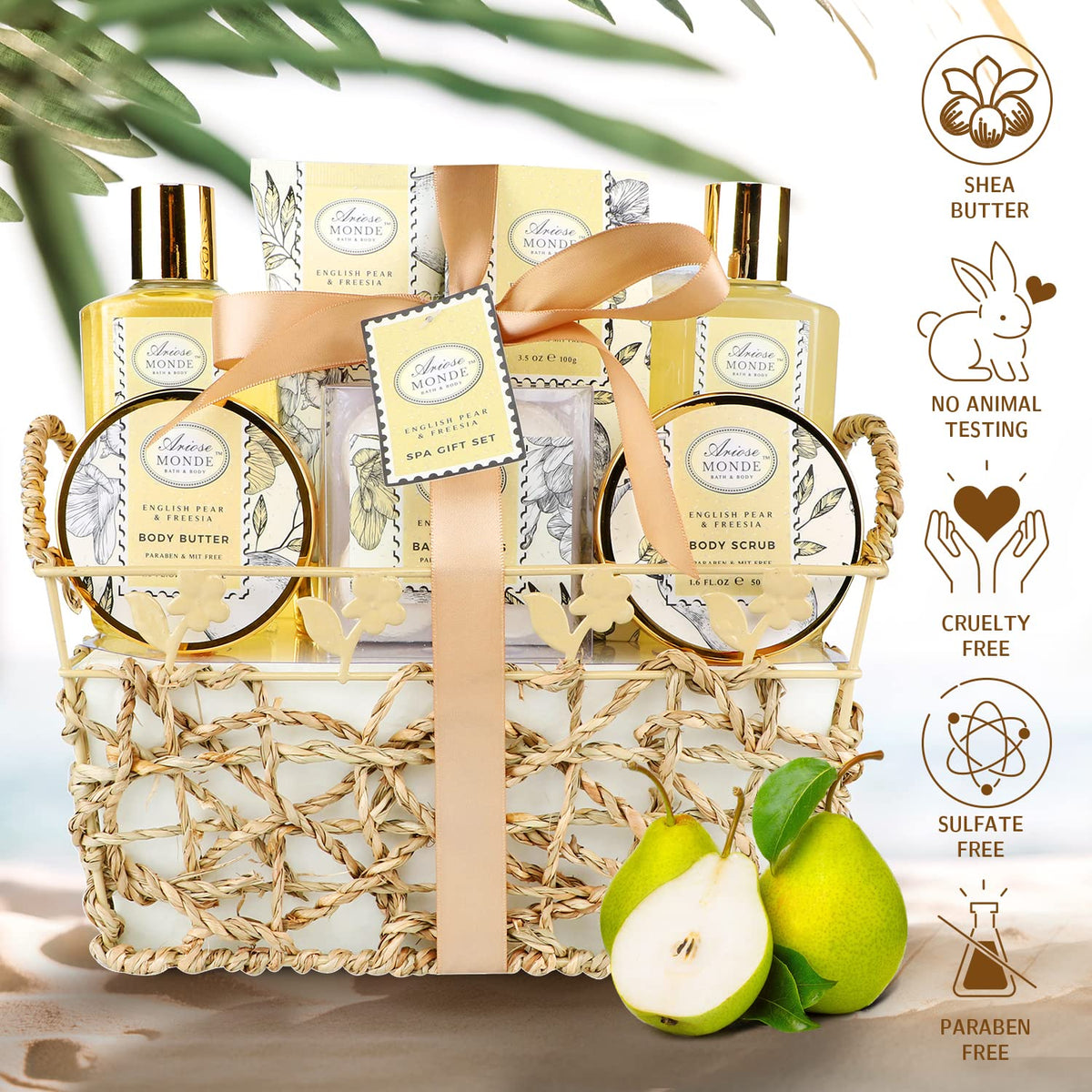 ArioseMonde Spa Gift Basket ready for gifting