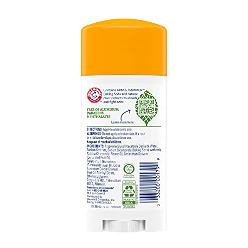Arm & Hammer Essentials Deodorant Orange Citrus packaging