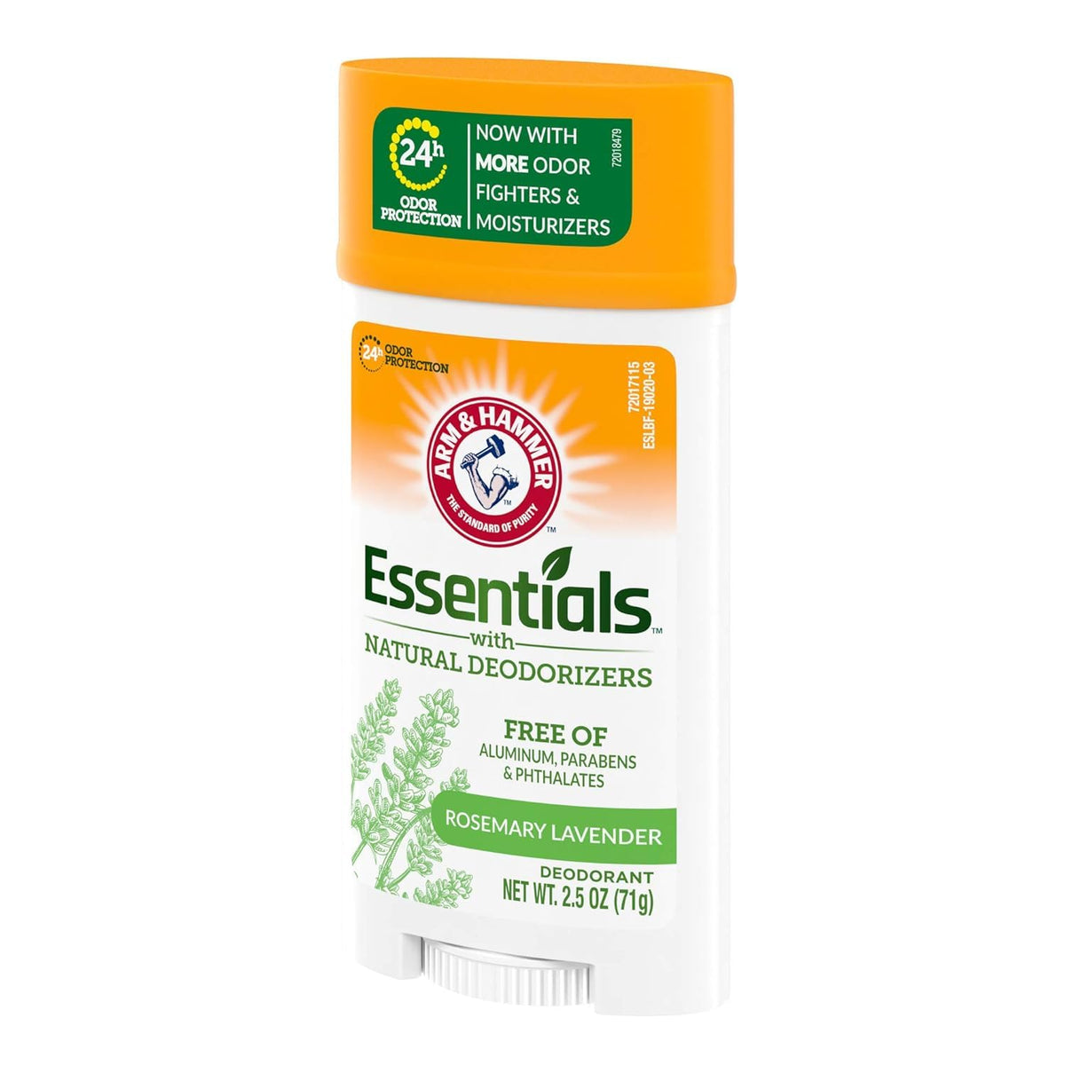 Arm & Hammer Essentials Natural Deodorant showcasing natural ingredients