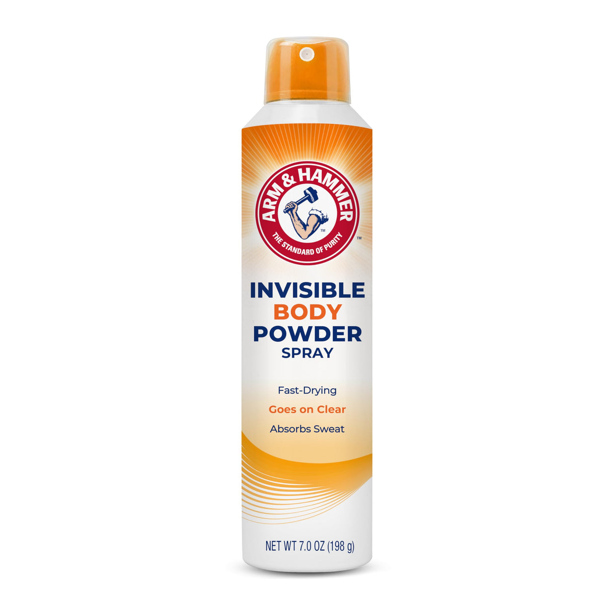Arm & Hammer Invisible Body Powder Spray 240g front view