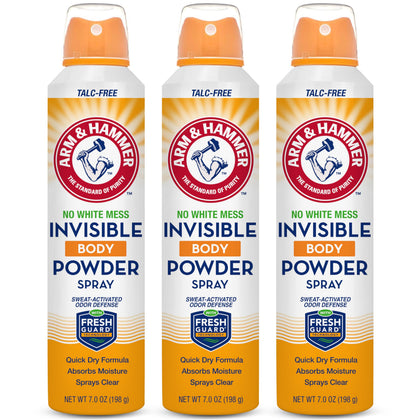 Arm & Hammer Invisible Body Powder Spray 7 oz front view