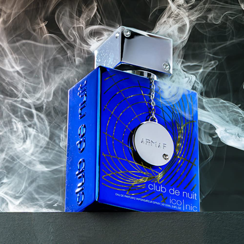 Armaf Club de Nuit Blue Iconic Eau de Parfum bottle with cap