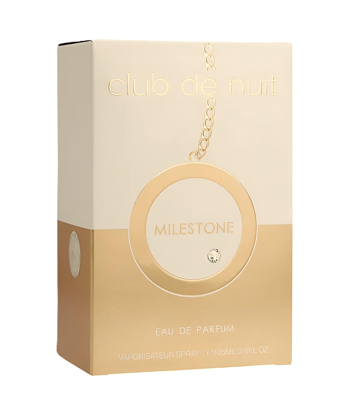 Armaf Club De Nuit Milestone packaging with fragrance notes
