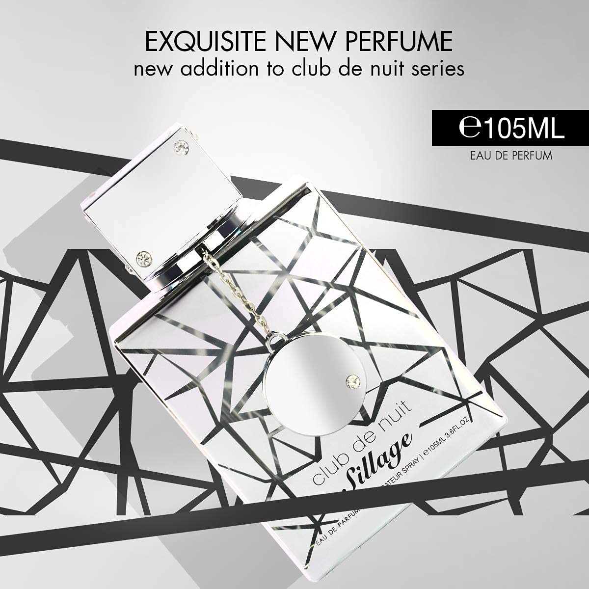 Armaf Club De Nuit Sillage Eau de Parfum displayed on a vanity