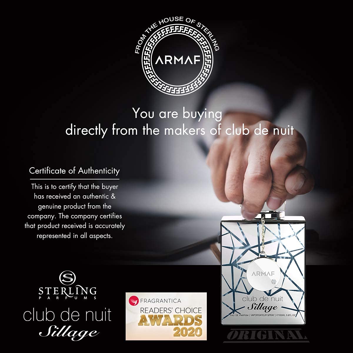 Armaf Club De Nuit Sillage Eau de Parfum side view