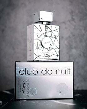 Armaf Club De Nuit Sillage Eau de Parfum with floral background