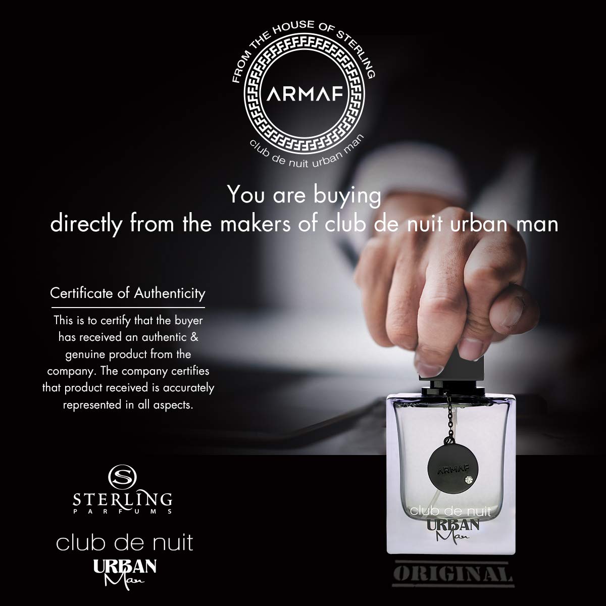 Armaf Club De Nuit Urban Eau de Parfum Spray bottle side view