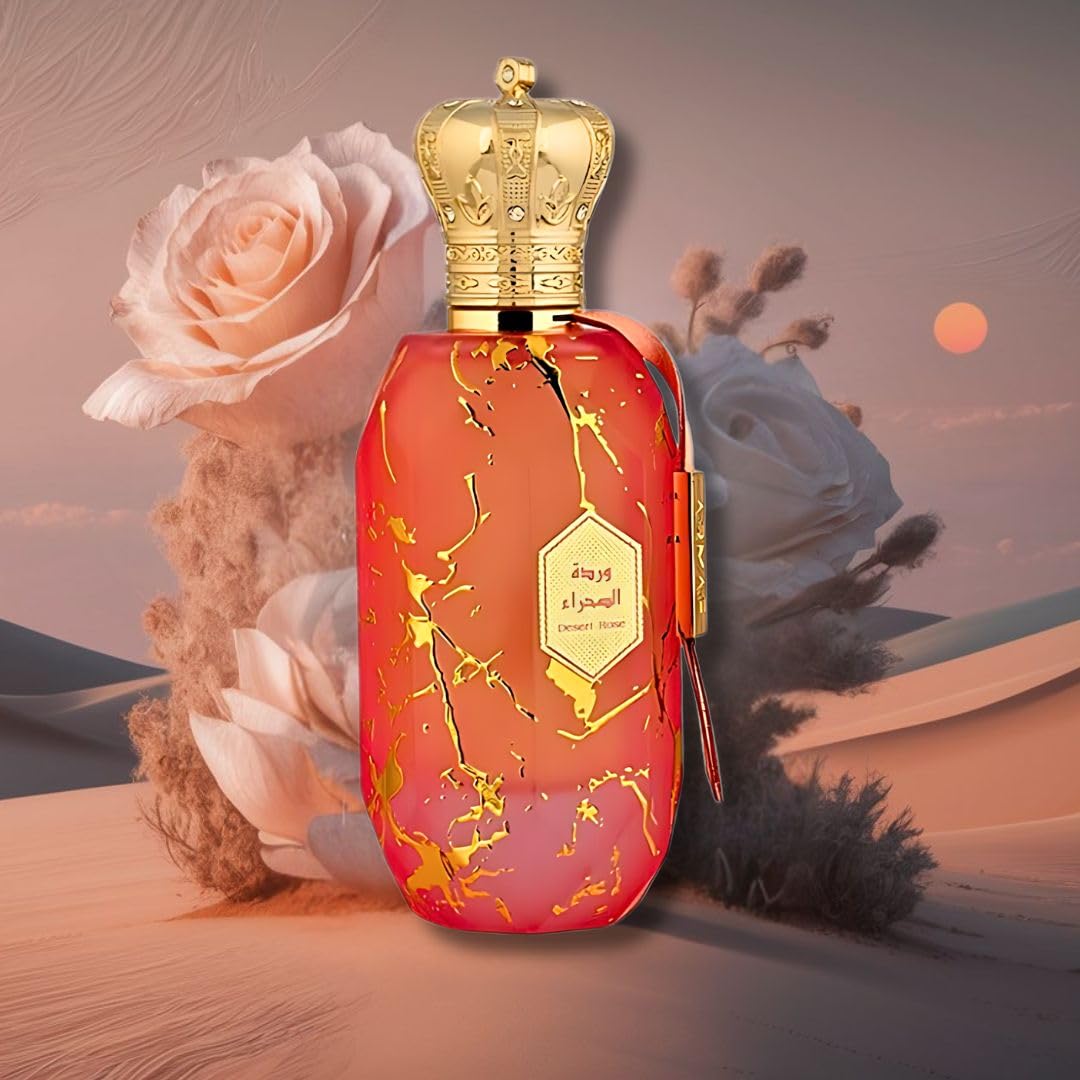 ARMAF Eter Desert Rose Eau de Parfum 100ML with floral background