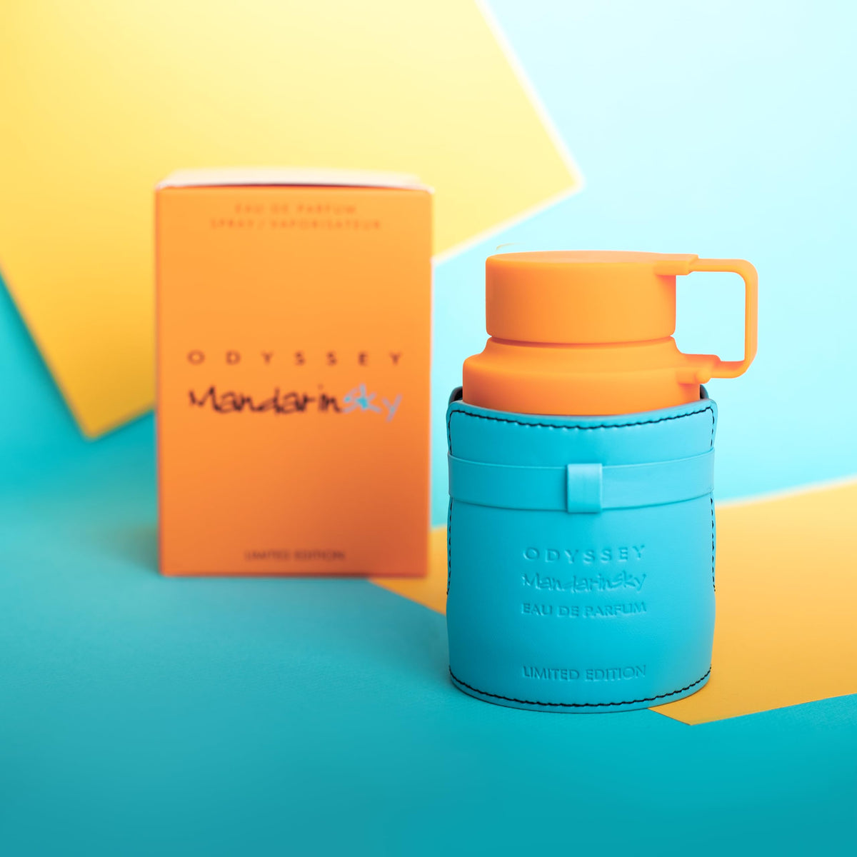 Armaf Odyssey Mandarinsky Eau de Parfum in lifestyle setting